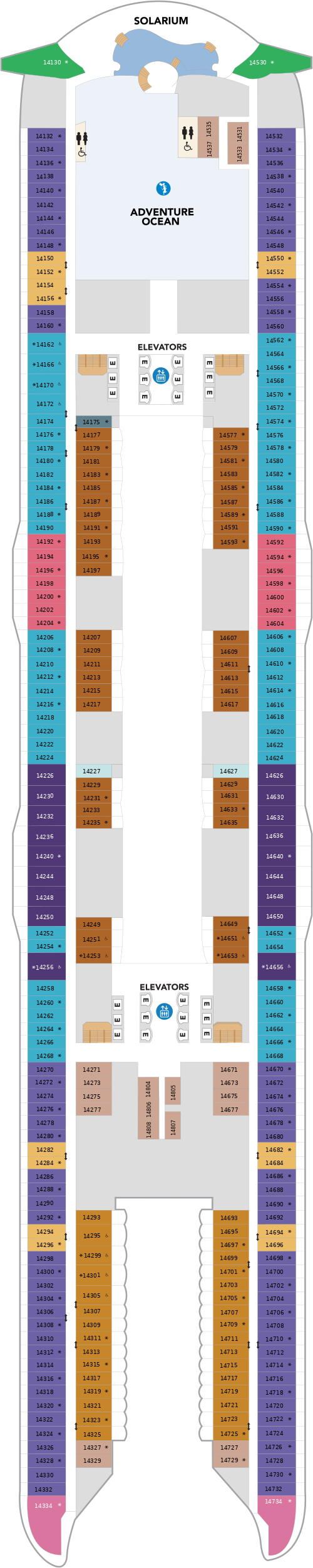 Utopia of the Seas | Deck 14